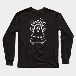 Cute Doodle Ghost Long Sleeve T-Shirt